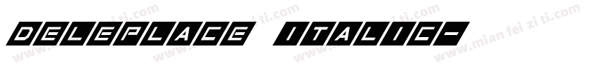deleplace italic字体转换